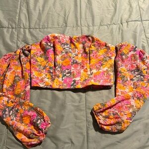 Off the shoulder corset top